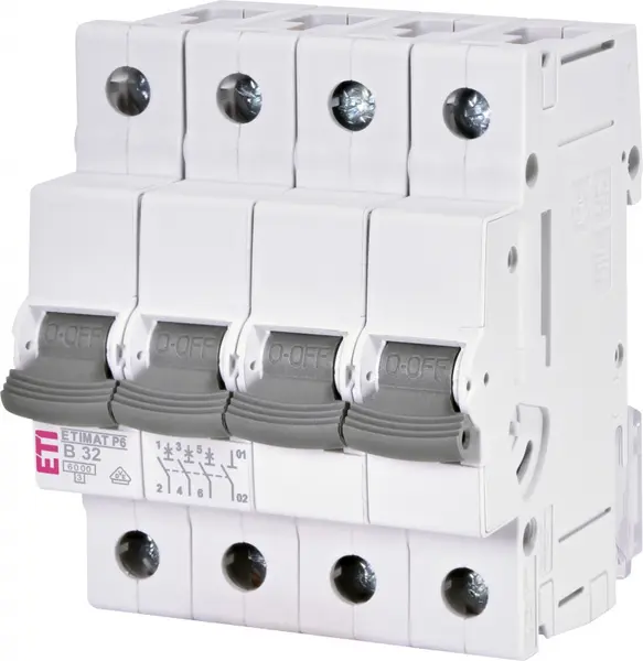 intrerupator de circuit etimat p6 3p+n b32 001900413