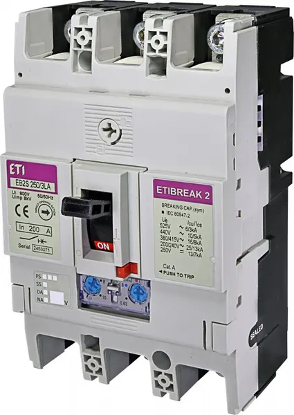 intrerupator de circuit in car eb2s 250/3la 200a 3p 004671887