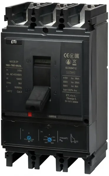 intrerupator de circuit in car nbs-tmd 400/3l 315a 3p 004673101