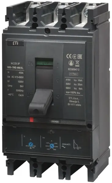 intrerupator de circuit in car nbs-tmd 400/3l 400a 3p 004673102
