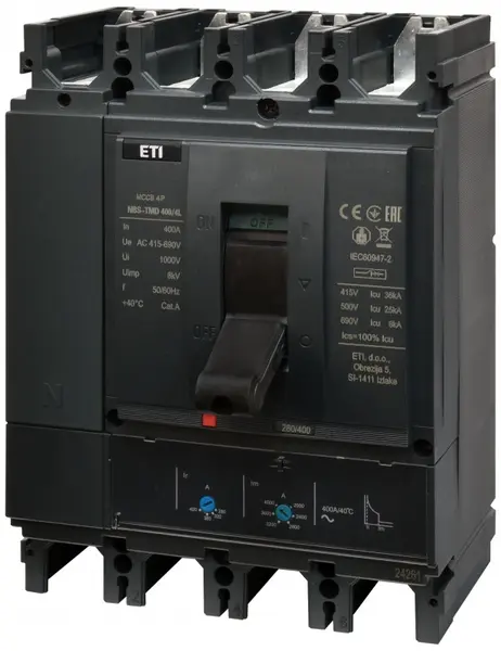 intrerupator de circuit in car nbs-tmd 400/4l 315a 4p 004673103
