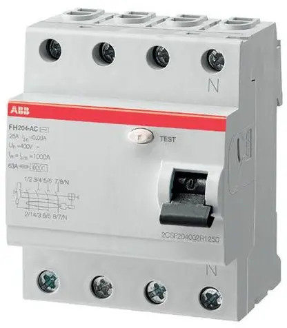 Intrerupator Diferential 40A 4P C 6Ka 30mA