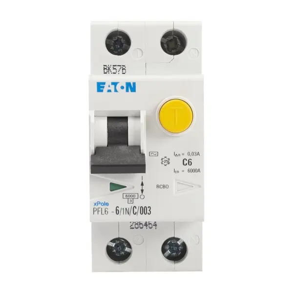 Intrerupator Diferential 6A 1P+N C 6KA