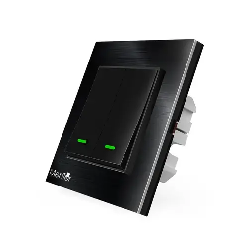 Intrerupator dublu Smart Mentor ES034 WiFi 10A 1200W, ignifug