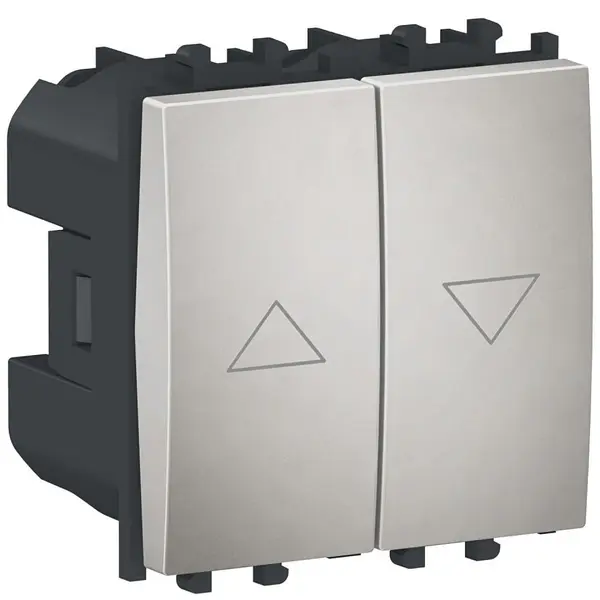 Intrerupator jaluzele 2 module Schneider Easy Styl LMR0712004, argintiu