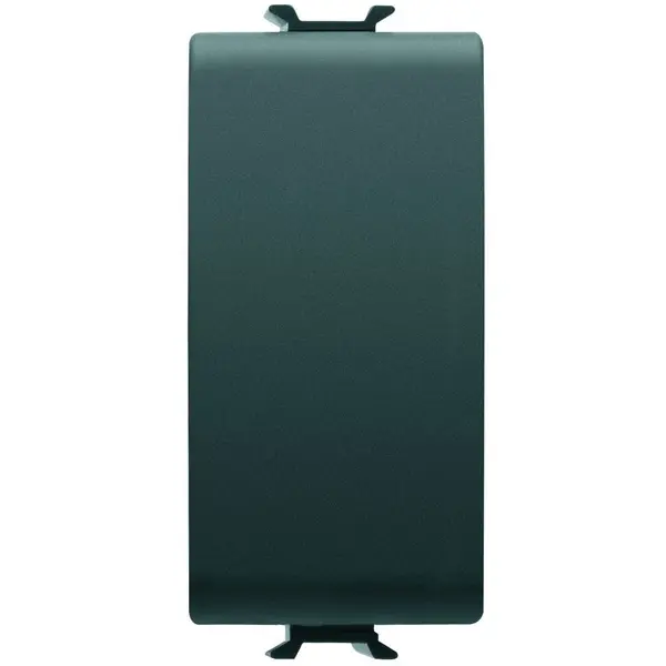 Intrerupator simplu 1 modul Gewiss Chorus GW12001, negru satinat
