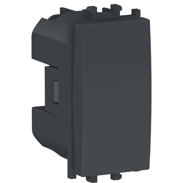 Intrerupator simplu 1 modul Schneider Easy Styl LMR0100003, negru