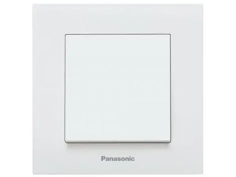 Intrerupator simplu alb normal/deschis cu montaj incastrat, IP 20, Karre Plus Panasonic P-KP1