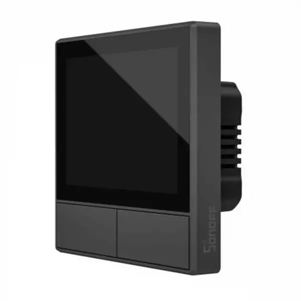 Intrerupator Smart cu 2 canale, ecran touch si termostat, Sonoff NSPanel