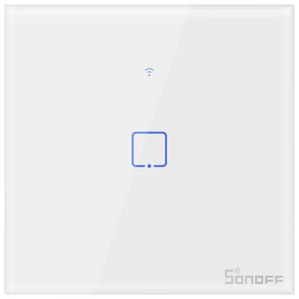 Intrerupator Smart cu Touch Wifi + RF 433 Sonoff T1 EU TX, 1 canal 6920075725216