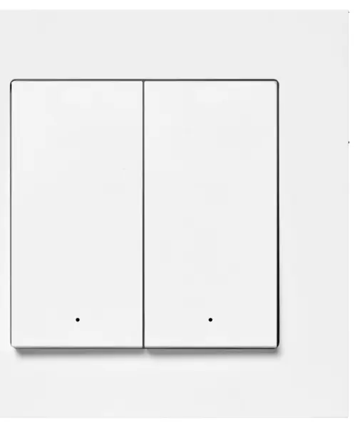 Întrerupător smart Osram – Smart+, Matter, 2 canale, 2 butoane, alb