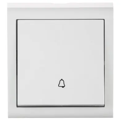 Intrerupator Sonerie PT Nivo Ovivo OV00664, 10A, 250V, IP20, alb