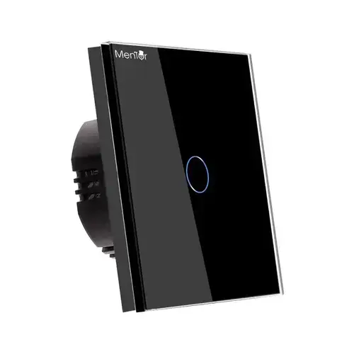 Intrerupator touch simplu Smart wireless Mentor ES041 WiFi 600W 10A cu NUL