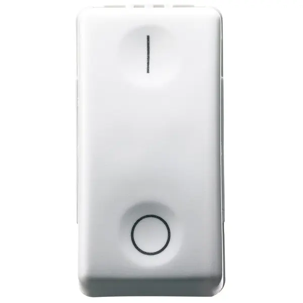 Intrerupator unidirectional 2P 250Vac 16A simbol 0/I, 1 modul Gewiss System GW20503, alb