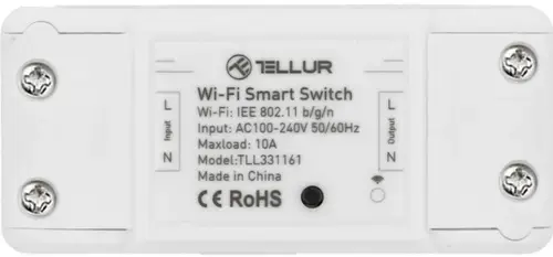 Intrerupator WiFi Tellur TLL331161, de linie, 2200W (Alb)