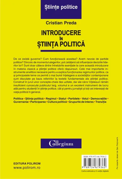 Introducere in stiinta politica | Cristian Preda
