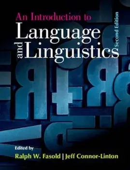 Introduction to Language and Linguistics, Paperback/Ralph W Fasold