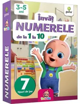 Invat numerele de la 1 la 10. 7 tipuri de joc/***