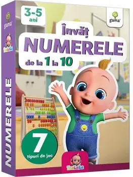 Invat numerele de la 1 la 10. 7 tipuri de joc/***