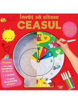 Invat sa citesc ceasul. Coloreaza ceasul cum iti place!/***