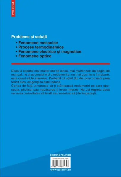 Invatam fizica rezolvand probleme pentru gimnaziu | Rodica Luca