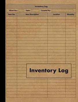 Inventory Log: Large Inventory Log Book - 120 Pages for Business and Home - Perfect Bound, Paperback/Red Tiger Press