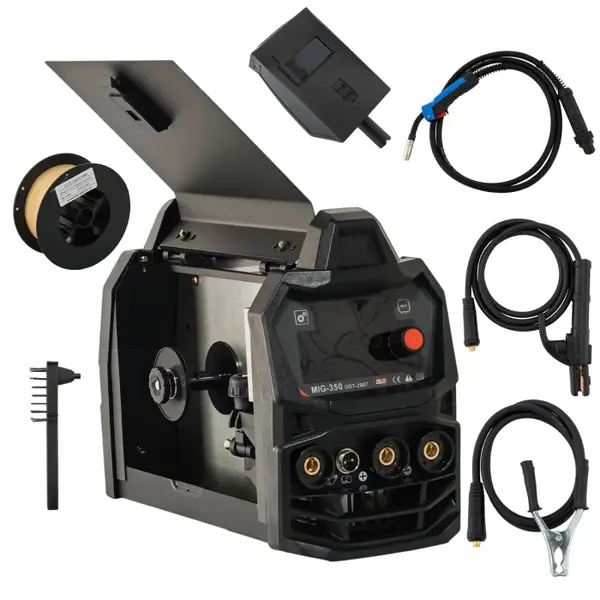 Invertor Aparat de sudura MIG MMA DDT PROFESIONAL cu Electrozi si Sarma, 220 V, 350A
