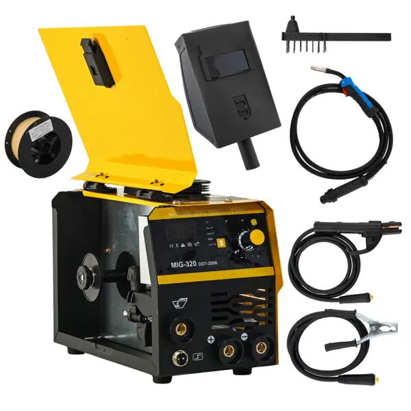 Invertor Aparat de sudura MIG MMA DDT PROFESIONAL cu Electrozi si Sarma, 220 V, 320A