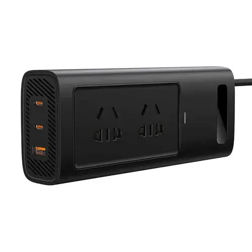 Invertor auto Baseus Power Inverter Pro (CGNB020101) USB, 2x Type C, 220V CN/US/EU Plug, 150W, Negru