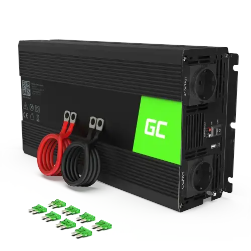 Invertor de tensiune 1500W/3000W 24V la 230V Volt USB DC AC Unda sinusoidala pura Green Cell
