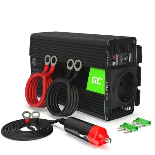 Invertor de tensiune 300W/600W 24V la 230V Volt USB DC AC Unda sinusoidala pura Green Cell