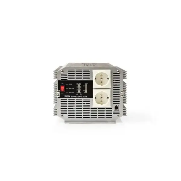 Invertor de tensiune Nedis 12 V DC - 230 V AC 2500 W 2x Schuko, NEDIS