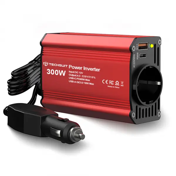 Invertor Electric Auto Techsuit FlexiCarVolt, 300W