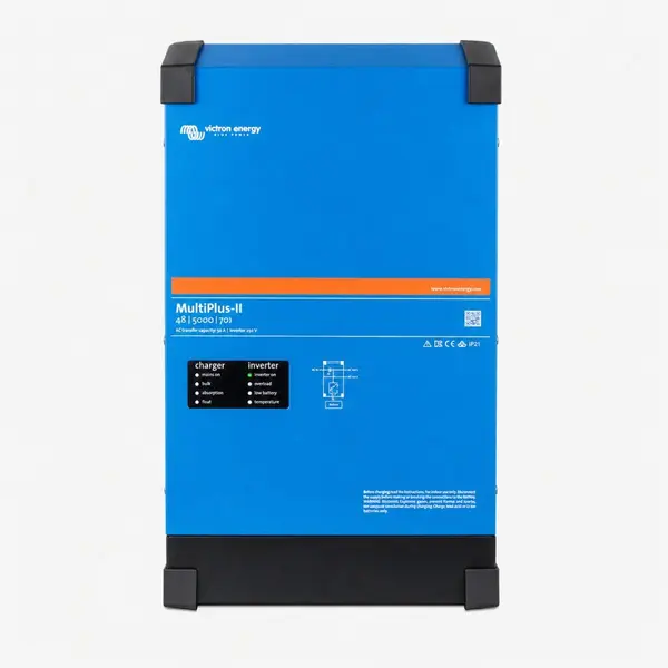 Invertor fotovoltaic hibrid Victron Energy MultiPlus-II PMP482505012, 48 V, 5000 VA, incarcator acumulator 70 A, 230 V, PowerAssist, VE.Bus