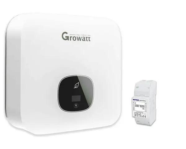 Invertor Monofazat, 5kW, Eficienta 98.4% si Contor inteligent Monofazic, Growatt MIN5000(AFCI)-Meter1
