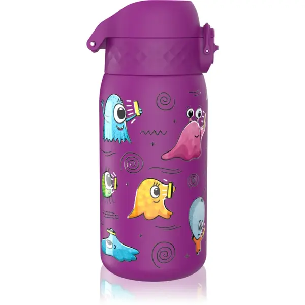 Ion8 Leak Proof sticlă inoxidabilă pentru apă pentru copii Aliens 400 ml