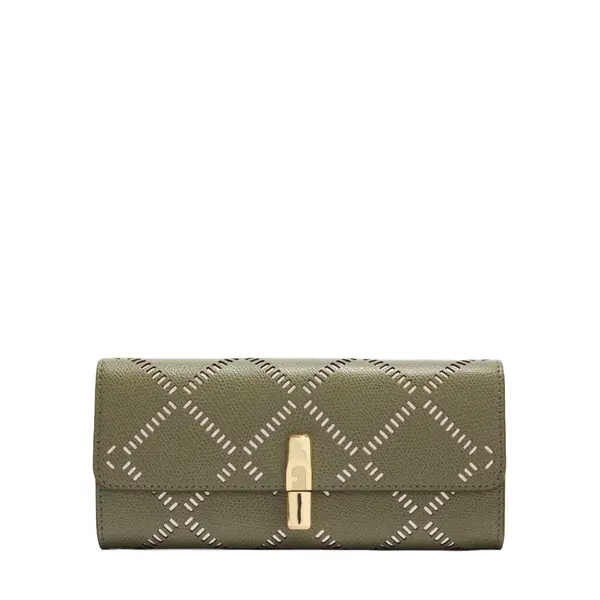 Iride xl continental wallet avocado + sabbia int.