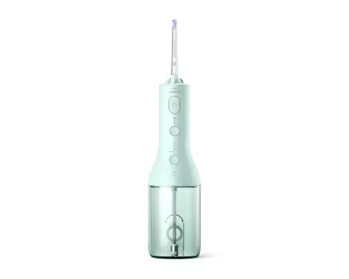 Irigator bucal Philips Sonicare HX3826/24, portabil, include 2 x capete de curatare si 1 x husa trasport (Verde)