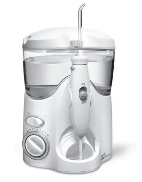Irigator bucal Waterpik Ultra WP-100, 10 setari presiune, 1200-1400 pulsatii/min (Alb)