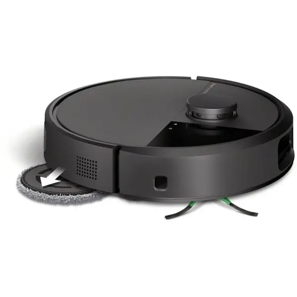 iRobot Aspirator robot iRobot 505 Combo Plus, 7000Pa, Autonomie 75 minute, Navigare cu ClearView™ Pro LiDAR, Recipient praf 295 ml, Wi-Fi, Negru