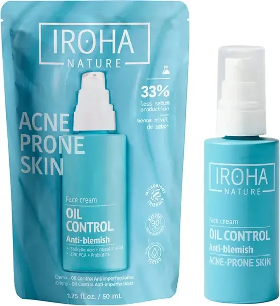Iroha Nature Cremă de față cu 5% niacinamida, 50 ml