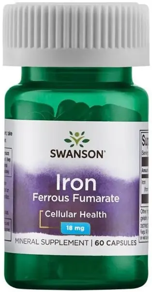 Iron, 18 mg, 60 capsule, Swanson
