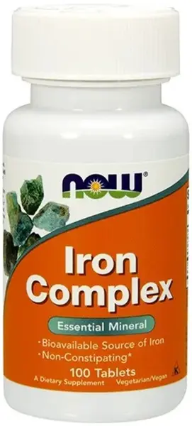 Iron Complex, 100 tablete, Now