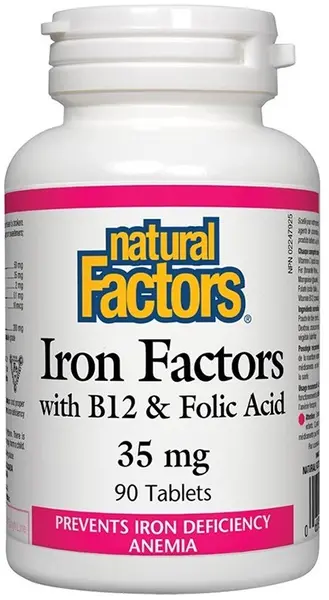 Iron Factors, 90 tablete, Natural Factors
