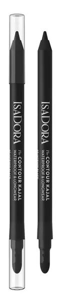 IsaDora Creion de ochi rezistent la apă The Contour Kajal, 60 Intense Black, 1.2 g