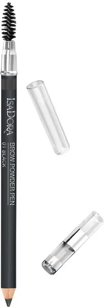 IsaDora Creion-pudră pentru sprâncene, 01 Black, 1.1 g