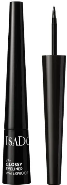 IsaDora Eyeliner rezistent la apă Glossy, 40 Chrome Black, 2.5 ml