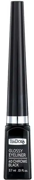 IsaDora Eyeliner rezistent la apă Glossy, 40 Chrome Black, 3.7 ml