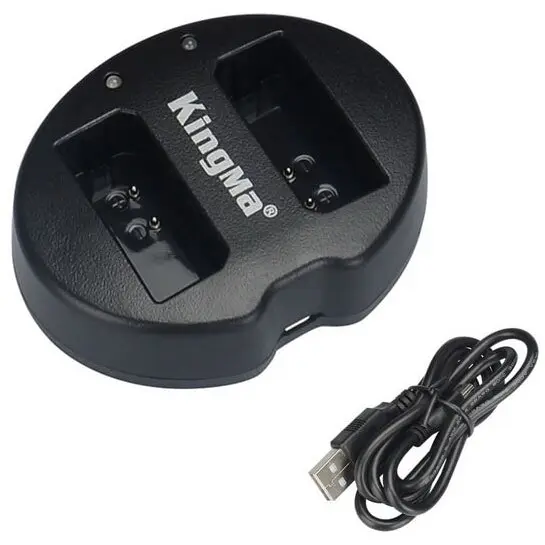 iShoot Incarcator KingMa USB dual LP-E10 pentru Canon