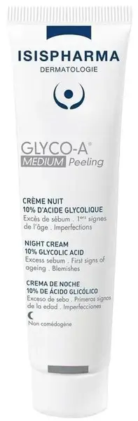 Isis Pharma Cremă de noapte cu 10% acid glicolic Glyco-A, 30 ml